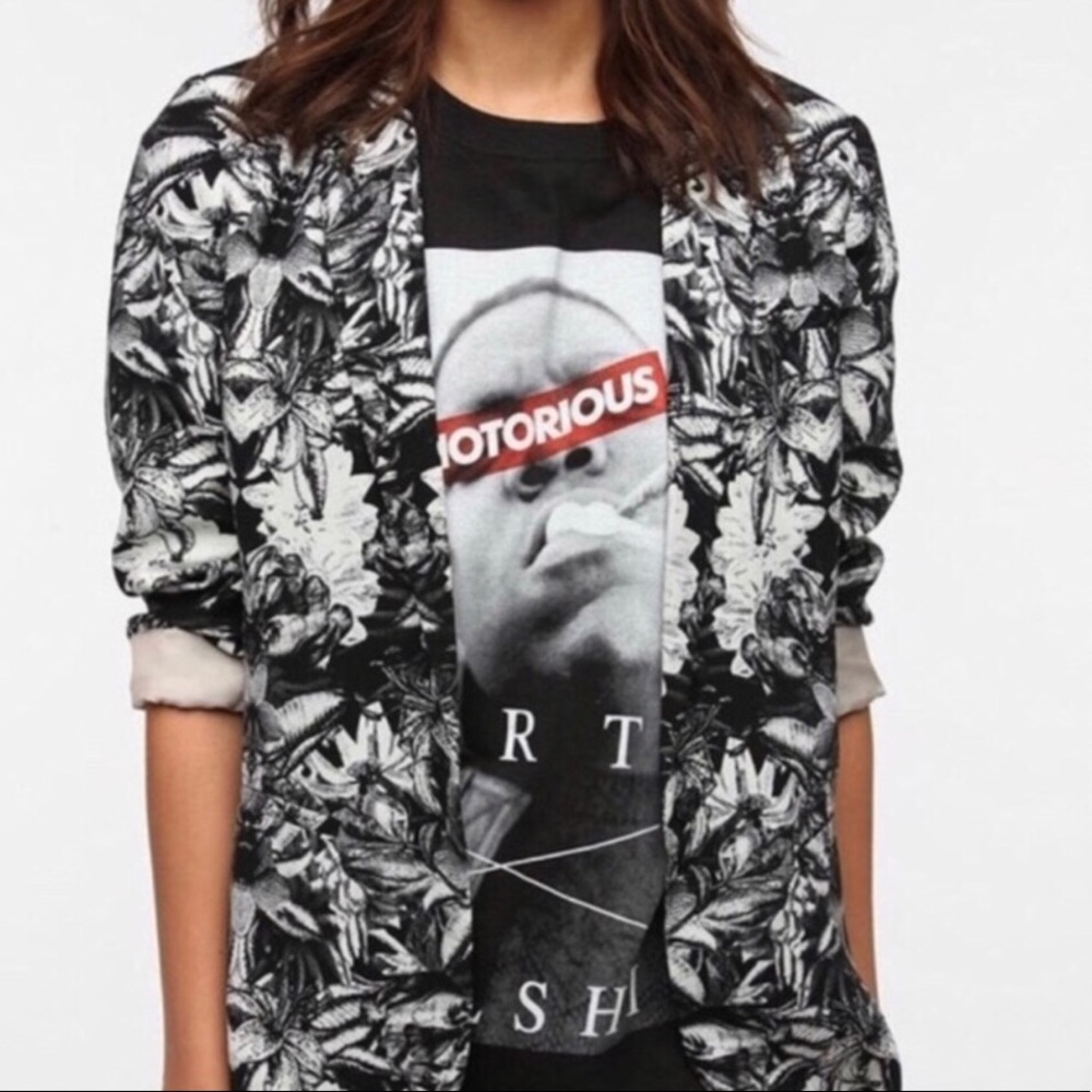 Silence + Noise Tropical Floral Blazer - Size XS